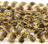 Smokey Topaz Puff Cushion Faceted Bezel Chain in Yellow Gold, 14x12 mm, (BC-STZ-27)